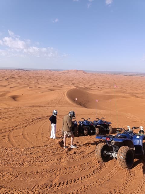 Camel caravan in the Sahara desert